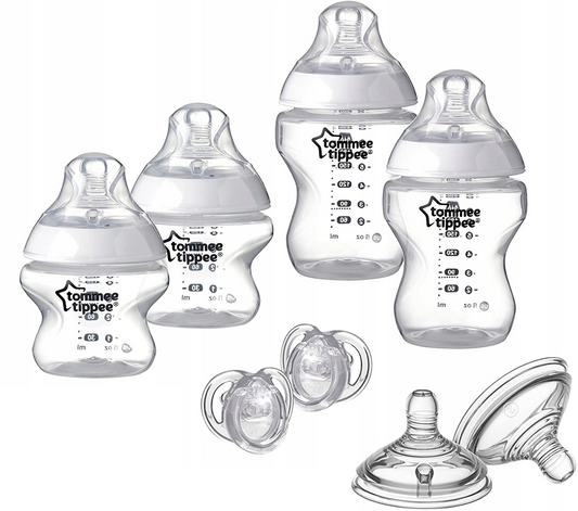 TOMMEE TIPPEE kezdő szett cumisüvegek, cumik 8 db