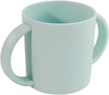 MINILAND Dolce Mint cană cu mânere pentru învățarea băutului 250 ml 6 luni+