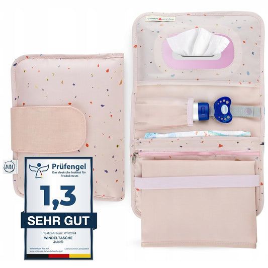 JUBI organizador para pañales, toallitas y cambiador portátil