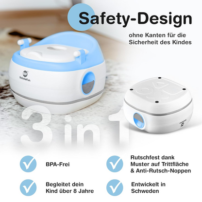 BABYBEFUN 3în1 oliță adaptor treaptă