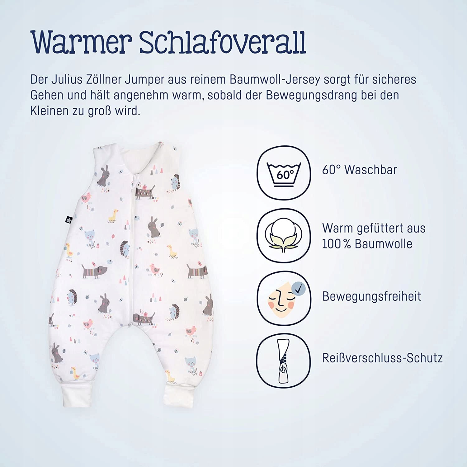 JULIUS ZÖLLNER Ganzjahresschlafsack 2,5TOG Gr.92 – OutletBaby