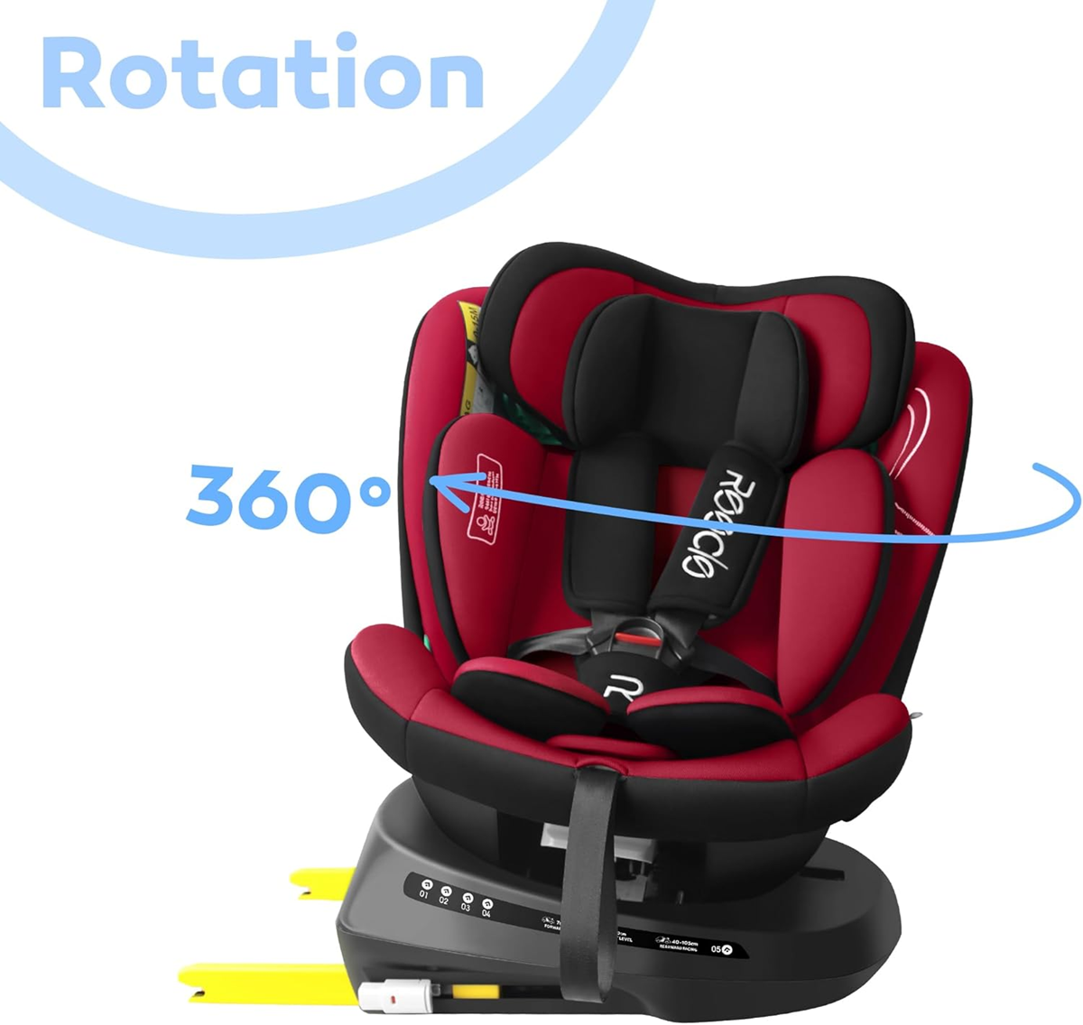 REECLE i-Size scaun auto rotativ 360 0-12 ani 40-150cm