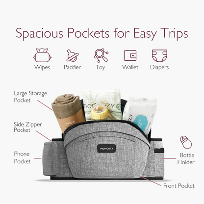 MOMCOZY scaun port-bebe de șold până la 20kg