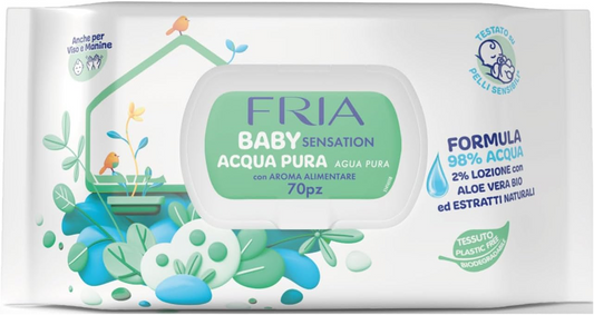 FRIA Baby Senstation șervețele umede cu aloe, trei straturi, x 70
