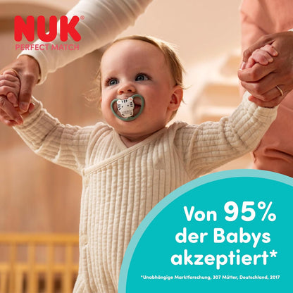 NUK Perfect Match Air Night Pacifier 0-6m x2