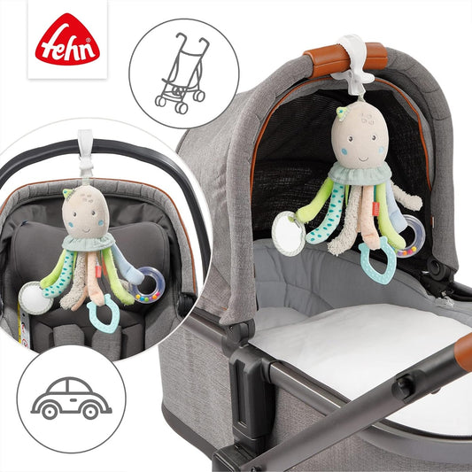Jucărie suspendată FEHN pentru cărucior, pătuț și scaun auto, CARACATIȚĂ, 32 cm