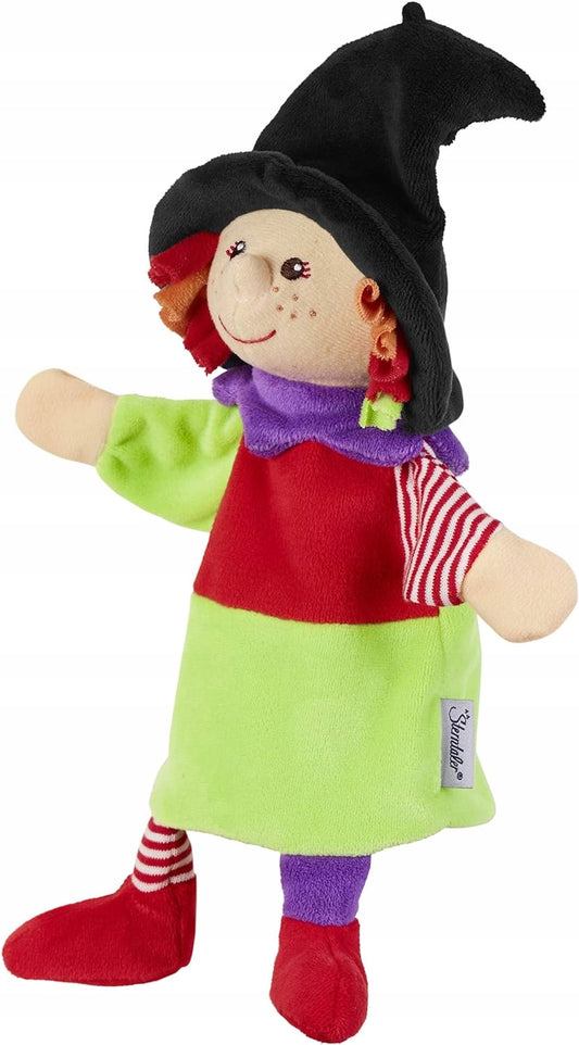 STERNTALER marionetă de pluș pentru jocuri de rol VRĂJITOARE 22 cm „N