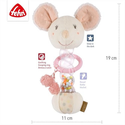 Fehn feehnLAND șoricel-jucărie ploaie și zornăitoare 19cm 0m+