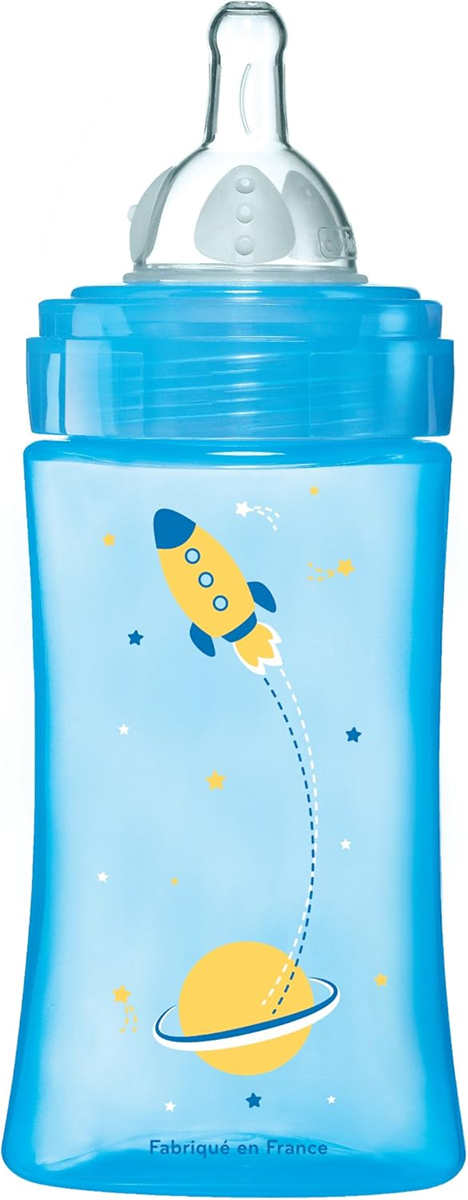 DODIE biberon 270 ml tetină 2 flux mediu 0-6 luni IEPURE