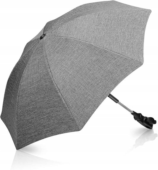 WINLOAD parasol ochronny do wózka średnica 73 cm promienie UV wodoodporny, szary parasol SPF 50