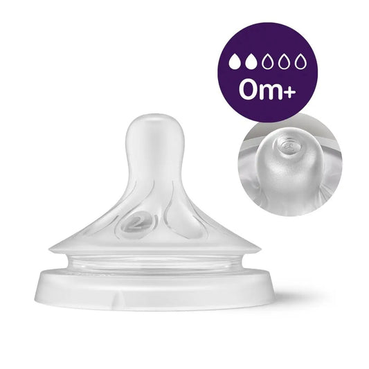 PHILIPS AVENT Biberón de vidrio Natural Response 120 ml 0+ tetina 2