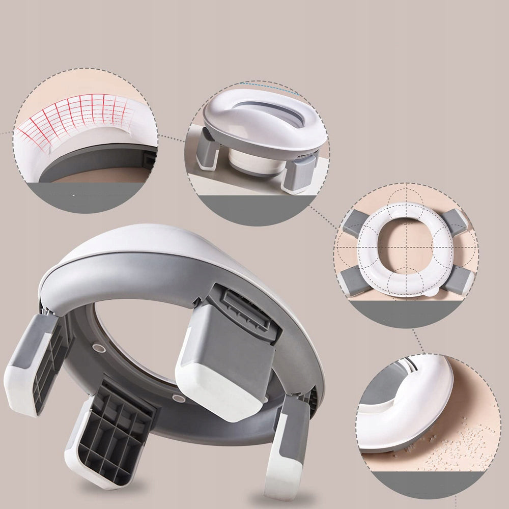 TRON 3în1 oliță turistică adaptor pentru toaletă + saci