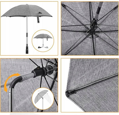 ZAMBOO ochranný slnečník na kočík, priemer 73 cm, ochrana pred UV žiarením, vodeodolný