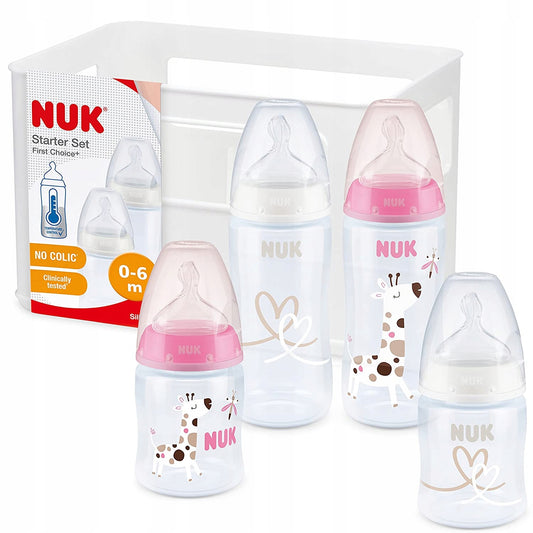NUK set NO COLIC 4 bouteilles panier CONTRÔLE TEMP