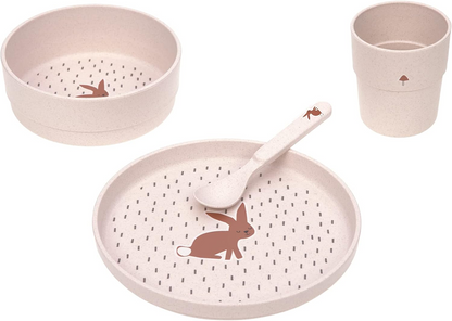 LASSIG Little Forrest Rabbitchildren's crockery setage 12m+materials polypropylene, cellulosefree of harmful