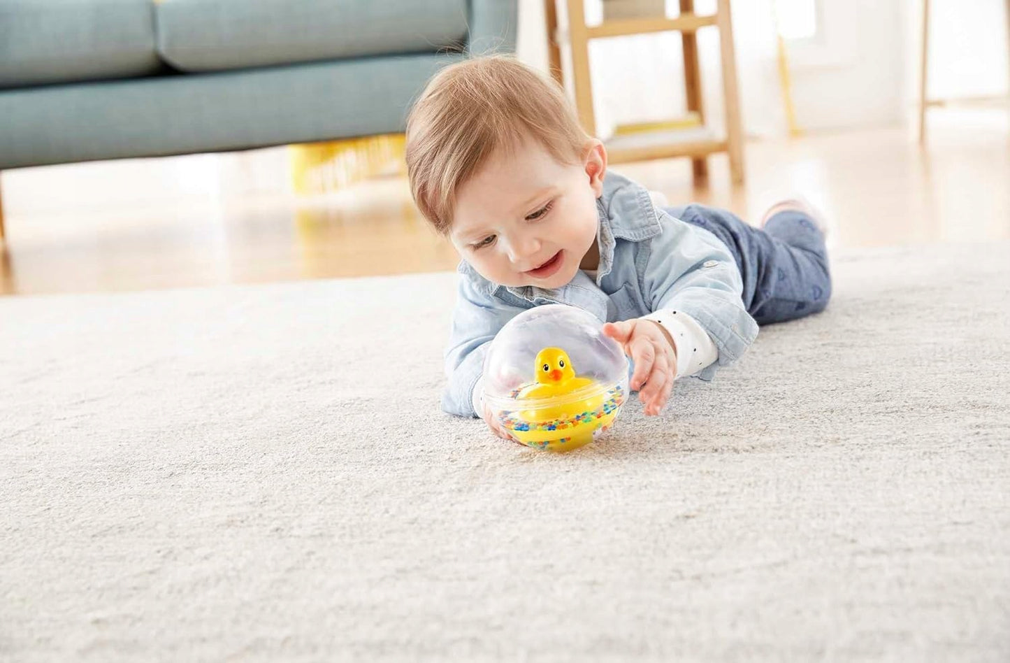 FISHER-PRICE DVH21 kula z kaczuszką do raczkowania 10 cm
