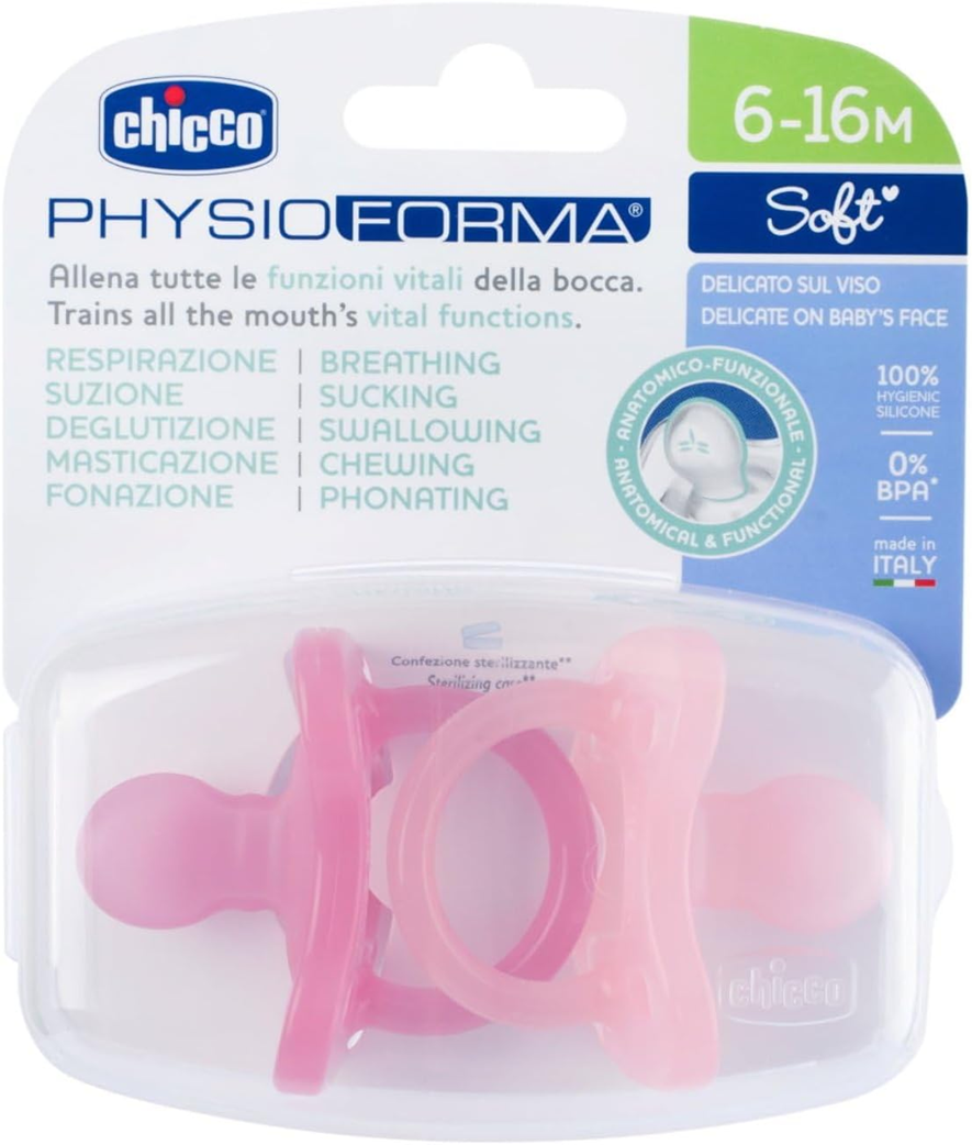 CHICCO PhysioForma SOFT suzetă x2 6-16 luni
