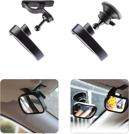 OGLINDĂ PENTRU BEBELUȘ 2în1 oglindă auto pentru supravegherea copilului 5,5 x 8,8 cm