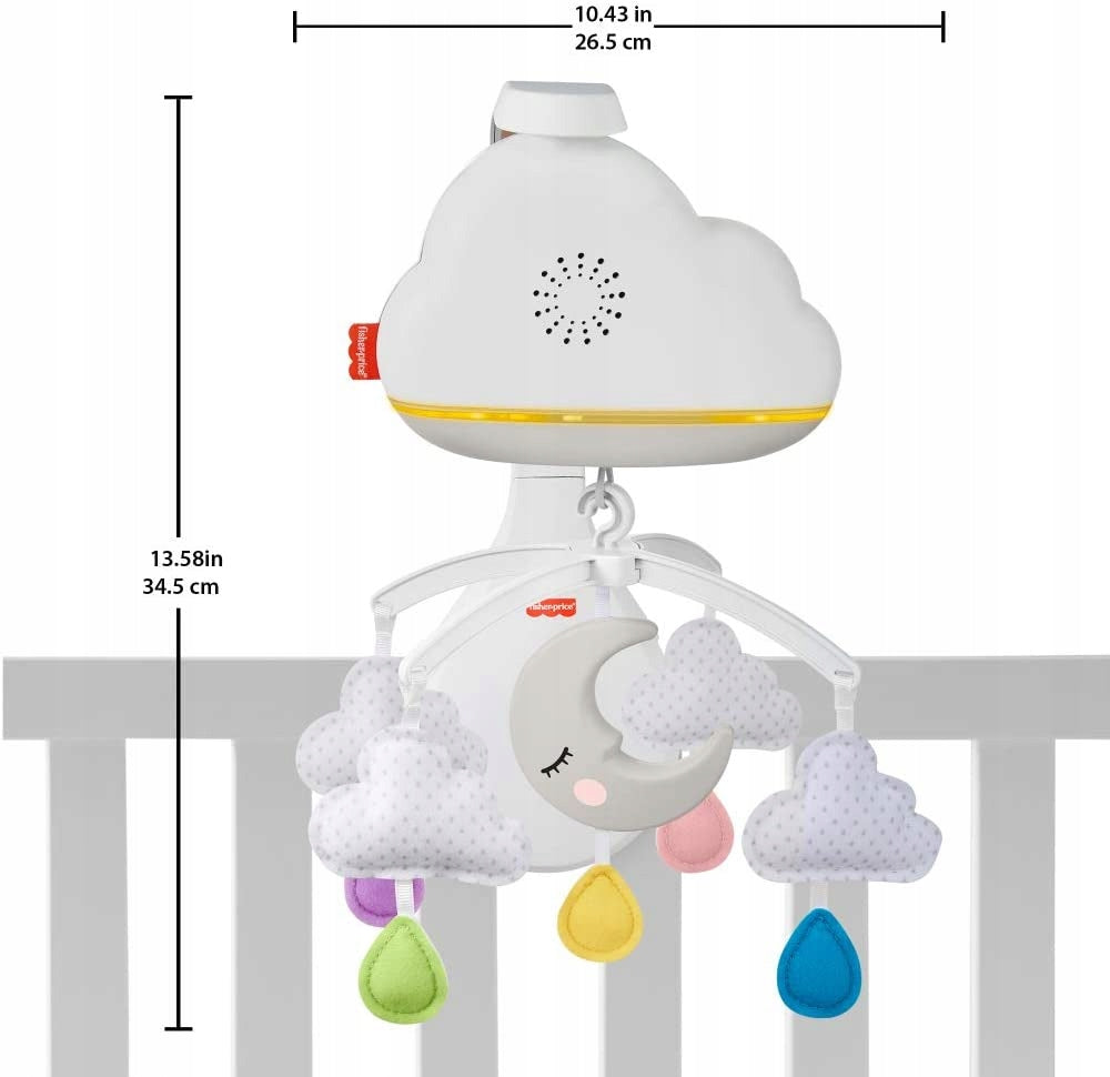 FISHER PRICE karuzela z czujnikiem hałasu, lampka "O
