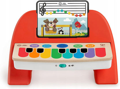 HAPE Cal's First drewniane pianinko dotykowe z nutkami 6 melodii