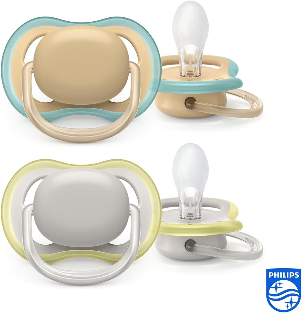 Philips Avent Ultra Air suzetă de calmare din silicon x2 0-6m