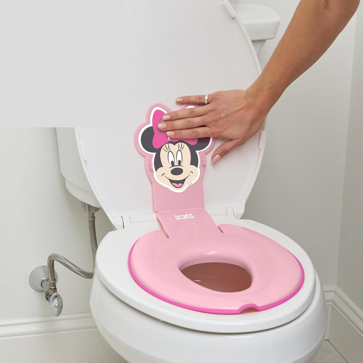 BRIGHT STARTS Flip & Sit reductor pentru toaletă 18 luni+ 23 kg DISNEY MINNIE