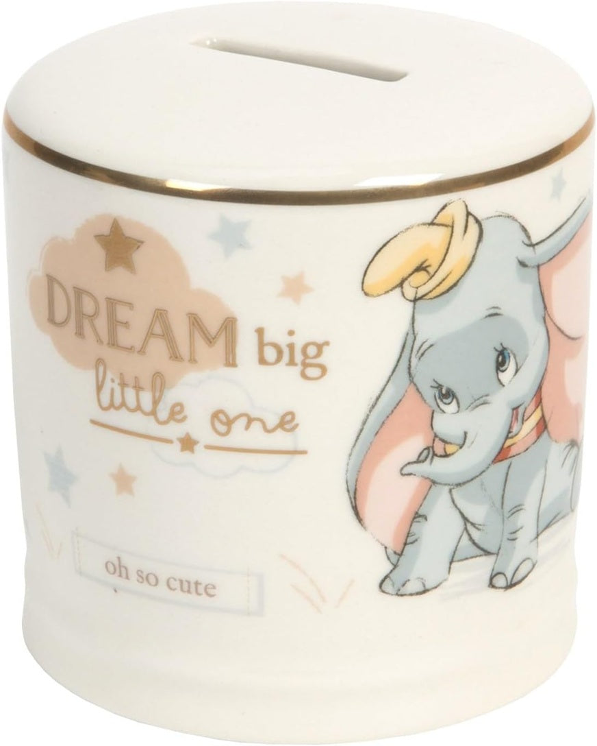 WIDDOP & Co Disney Keramik-Spardose Elefant Dumbo 8,5 x 8,5 cm
