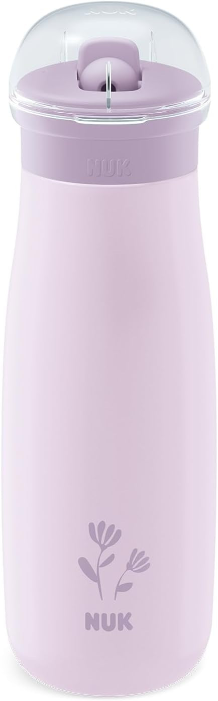 NUK Mini-Me Flip – sticlă din oțel cu pai și muștiuc, 500 ml, 12 luni+ – imaginea produsului 2