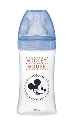 DODIE butelka 270 ml 0-6 m smoczek 2 średni przepływ MICKEY
