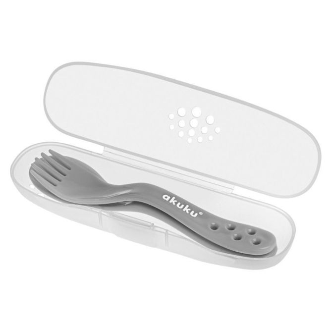 Tacâmuri AKUKU în etui, linguriță și furculiță
