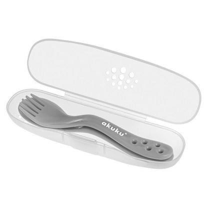 Tacâmuri AKUKU în etui, linguriță și furculiță