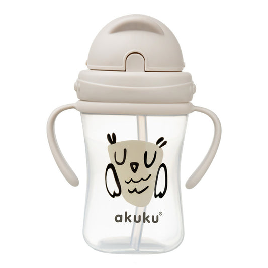 AKUKU bidon z chowaną słomką 300ml 9msc+
