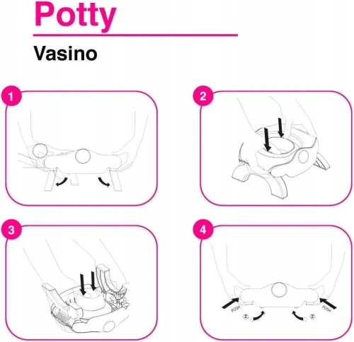 OK BABY 3ÎN1 Oliță Turistică Adaptor + saci