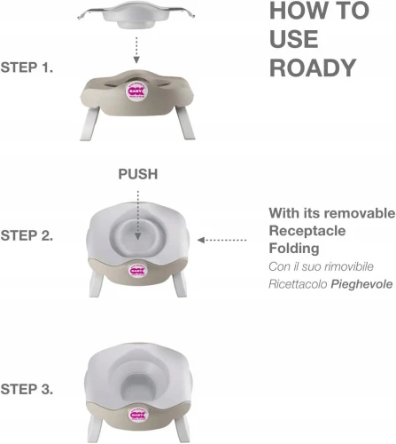 OK BABY 3ÎN1 Oliță Turistică Adaptor + saci