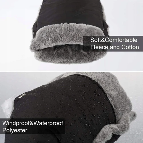 Mufka pentru cărucior cu polar impermeabil