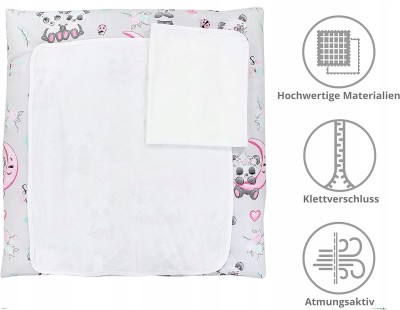 TUPTAM salteluță de înfășat moale cu 2 huse 75x50 cm