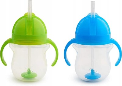 MUNCHKIN Tip&Sip cană anti-vărsare 6luni+ 207ml cu pai ponderat x2
