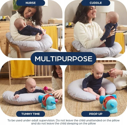 NIIMO pernă multifuncțională pentru gravide și alăptare + husă