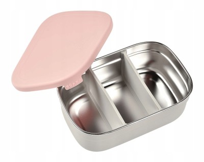 BEABA cutie de prânz lunchbox din oțel inoxidabil 760ml cu compartimente