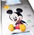 VALENTI Disney Mickey Mouse riglă de măsurat înălțimea din argint și lemn 140 cm