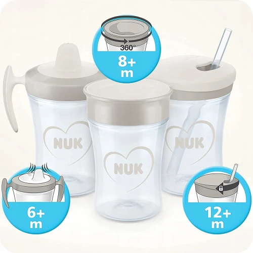 NUK Magic Cup CANĂ ANTISCURGERI gură 360