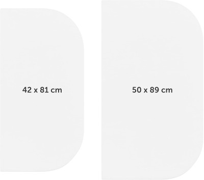 LALENI cearșaf cu elastic pentru leagăn 42x81 2 buc.