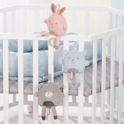 ROBA Lil Cutie jucărie de agățat cu carusel muzical "La Le Lu" IEPURAȘUL LILY 23 cm