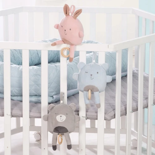ROBA Lil Cutie jucărie de agățat cu carusel muzical "La Le Lu" IEPURAȘUL LILY 23 cm