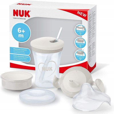 Set NUK pentru învățarea băutului, cană + 3 tetine