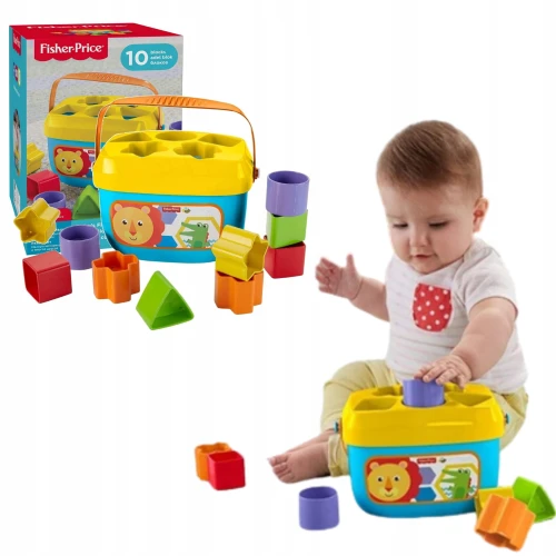 FISHER-PRICE sortator Primele cuburi 10 cuburi 6m+