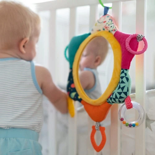 FEHN jucărie suspendată cu oglindă și jucării 34 cm