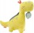 FEHN jucărie de pluș din catifea cu lampă de veghe DINO 20 x 23 cm