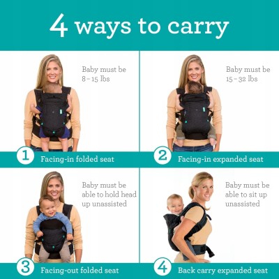 INFANTINO FLIP 4în1 marsupiu ergonomic 3,5 - 14,5 kg