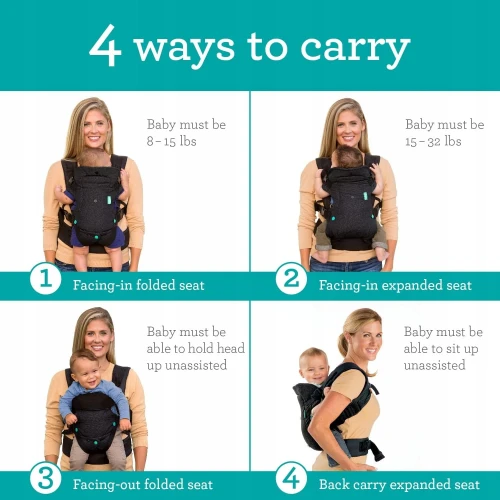 INFANTINO FLIP 4în1 marsupiu ergonomic 3,5 - 14,5 kg